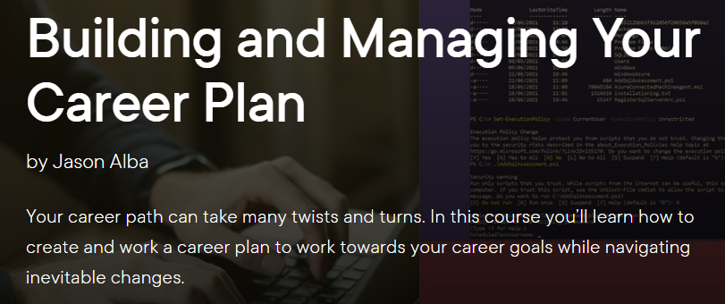Building and Managing Your Career Plan at Pluralsight